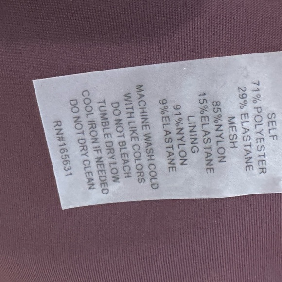 NWT JOHNNY WAS CALME Burgundy Strappy CROP sports Bra - Picture 6 of 8